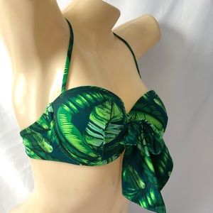Shade & Shore Palm Print Vacay Lift Bikini Top 36B